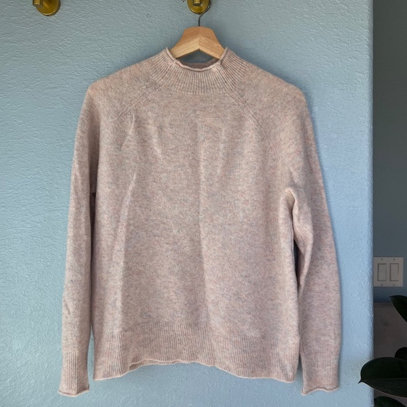 JCREW Rollneck Sweater in Supersoft Yarn, Ivory Rainbow, Size S - Picture 3 of 9